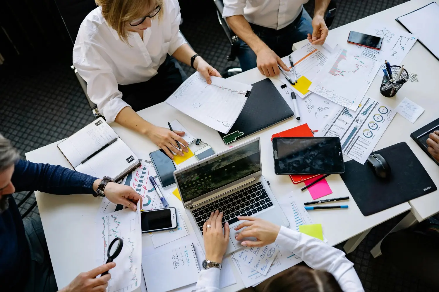 The Meera Consulting team planning and delivering work